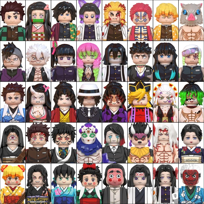 Kids Toys Set - Minifigure da Costruzione Demon Slayer 50