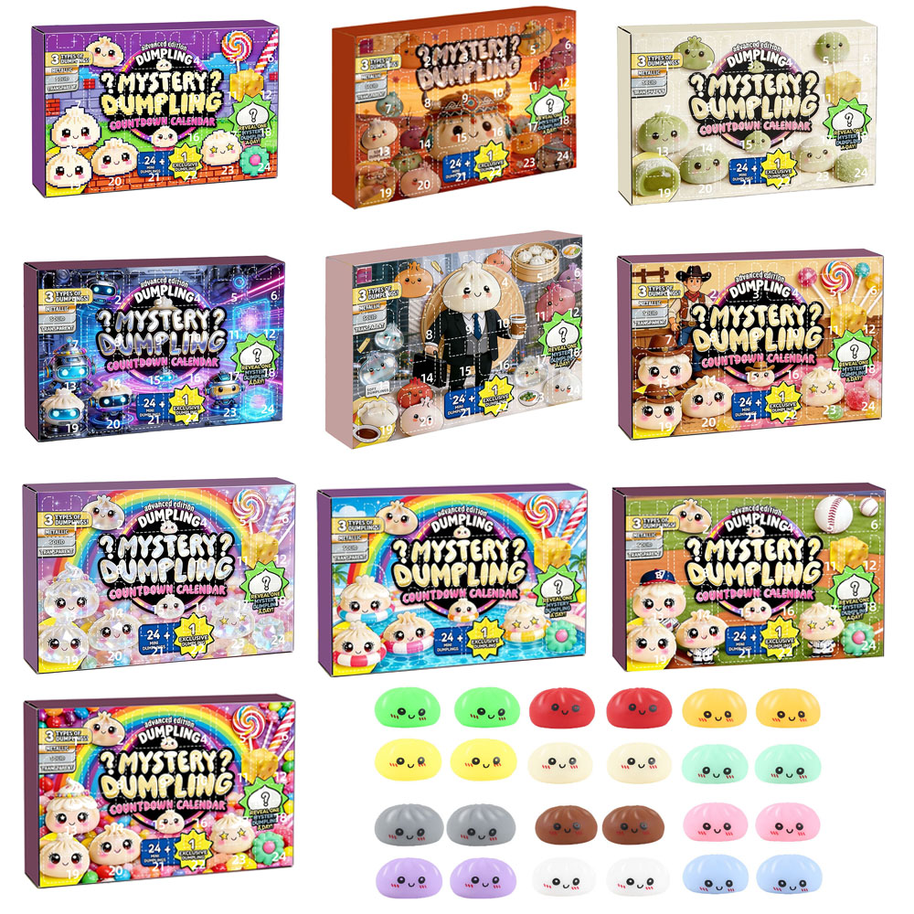Kids Toys Dumplings - Calendario dell'Avvento Sorpresa con 24 Giorni