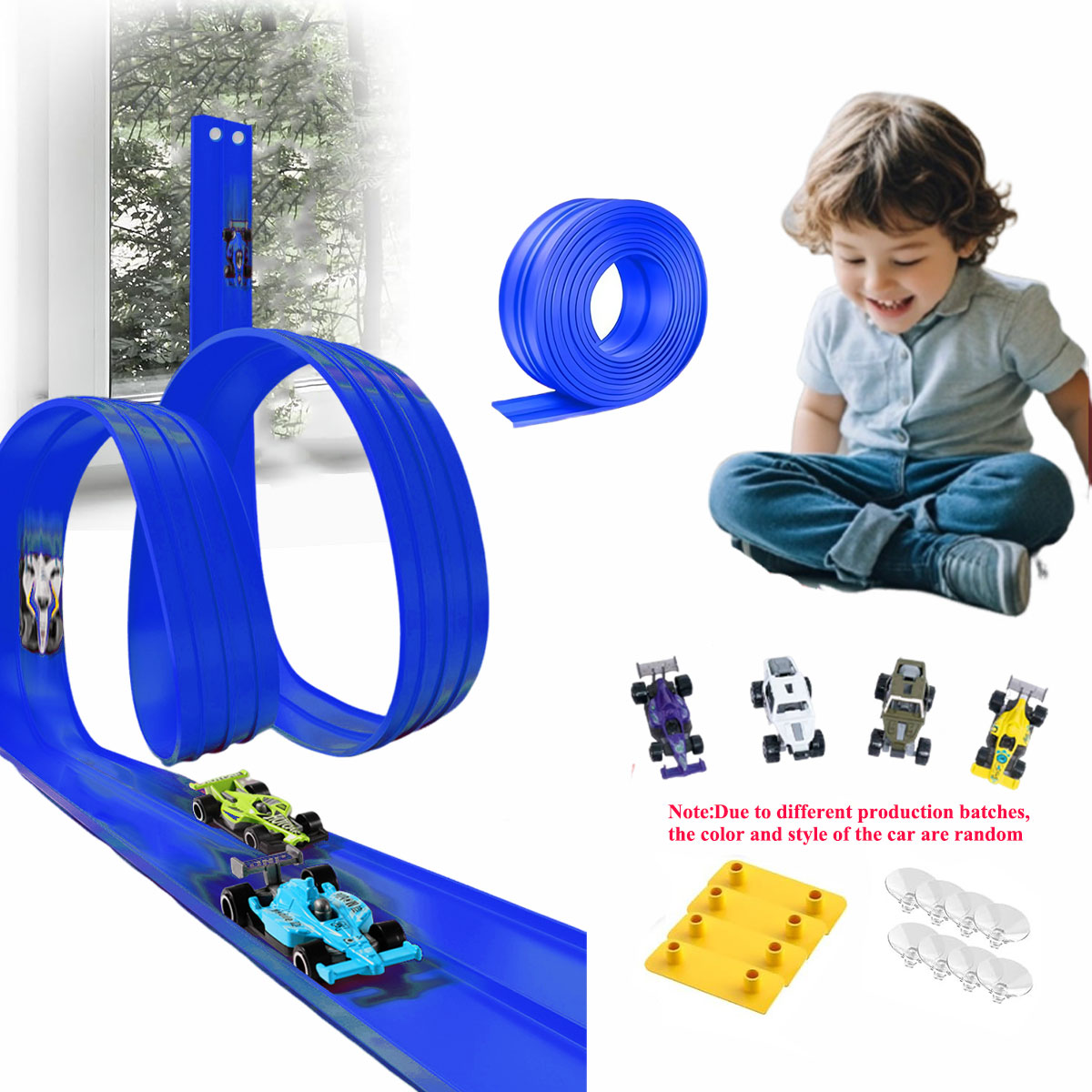 Kids Toys Xmas - Borsa a rete 13Ft/16,3Ft Pista flessibile