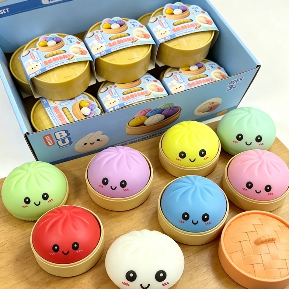 Kids Toys Dumplings - Giocattolo antistress a forma di raviolo,