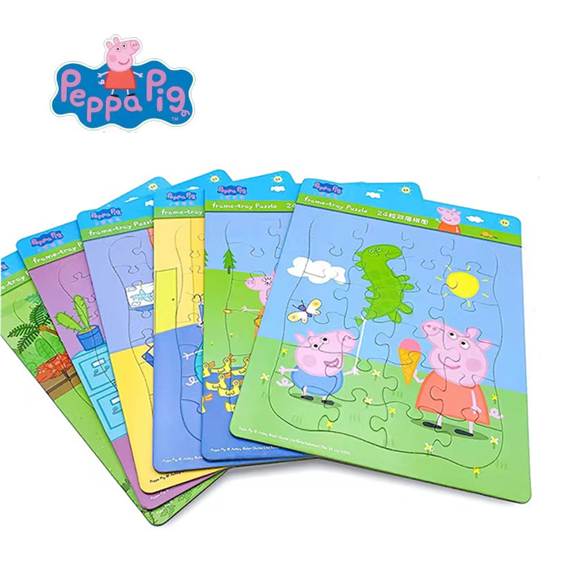 Kids Toys Xmas - Peppa pig Figure MINI Puzzle Giocattoli