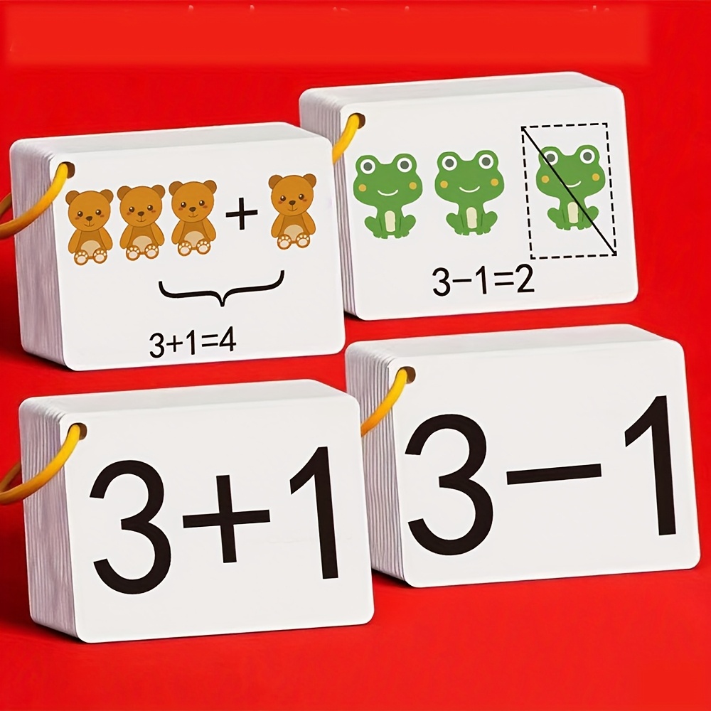 Educational Flash Card - 132 carte con problemi di addizione