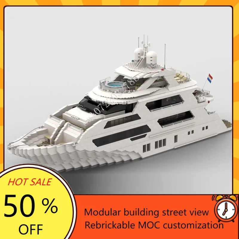 Kids Toys Xmas - 4657PCS Personalizzato MOC Super Yacht Modello