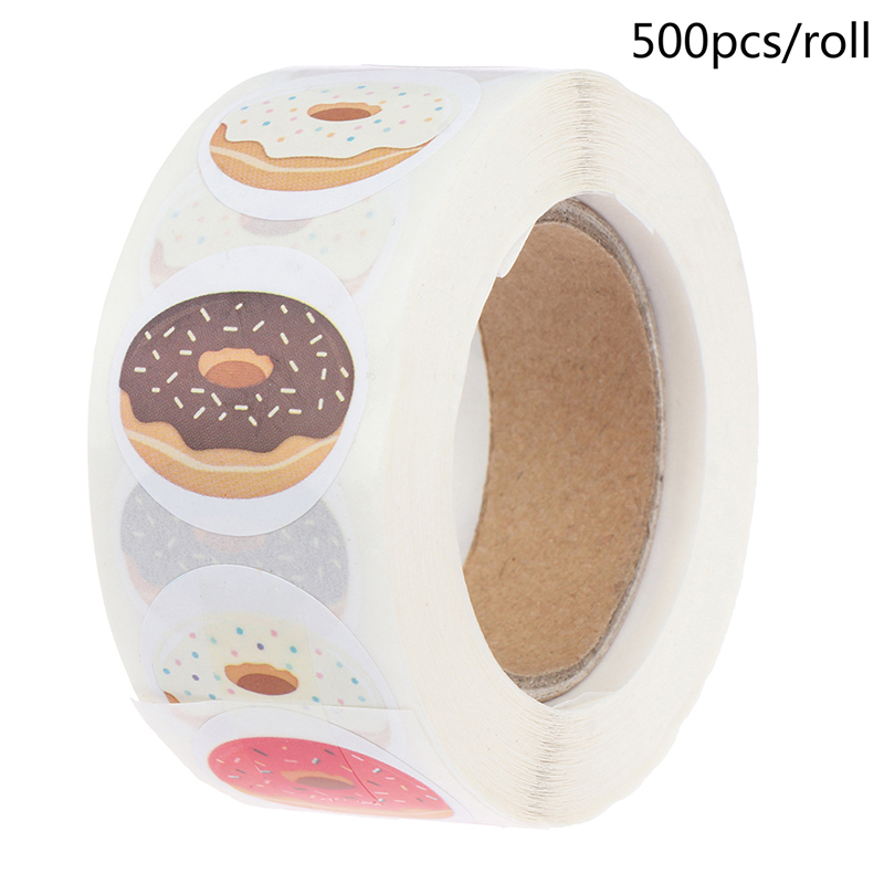 Kids Toys Packaging - 500 pz/rotolo ciambelle grazie adesivo per
