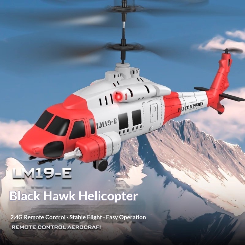 Kids' Toys Channel - Elicottero RC LM19-E Black Hawk, Telecomando