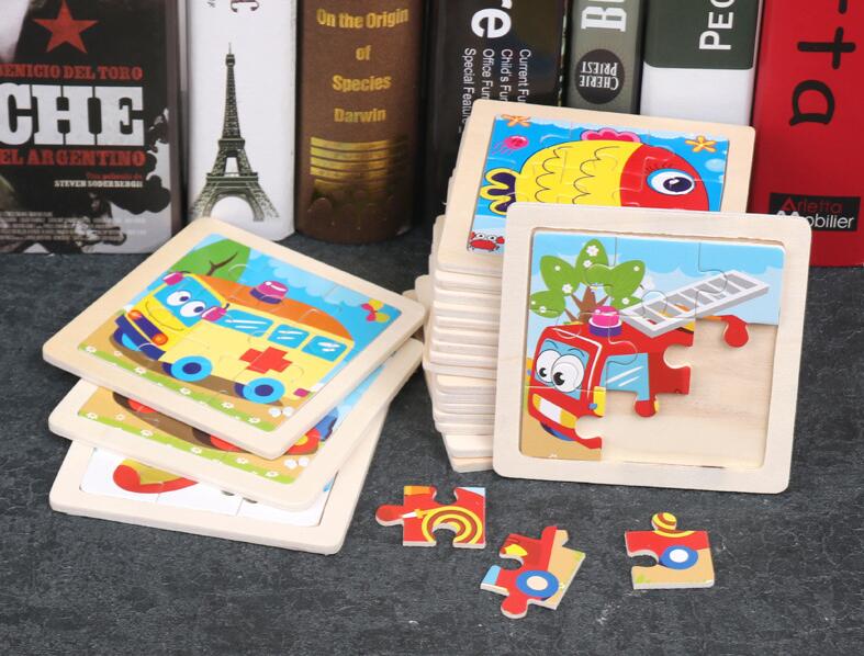 4 Pz/lotto 3D Puzzle di Legno  - Kids Toys Deals recensione e prezzo